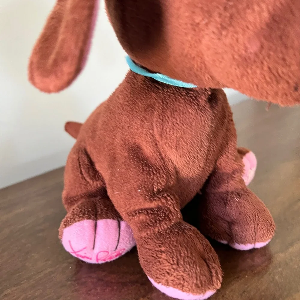 Cabbage Patch Kids Adoptimals Brown Dachshund Dog Plush Pink Paws Xavier Roberts